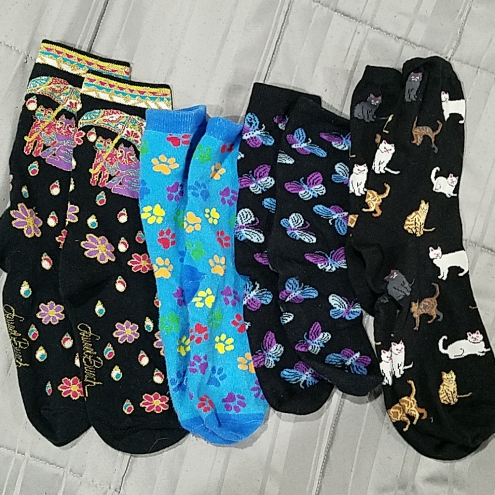 Women's trouser socks, set of 4